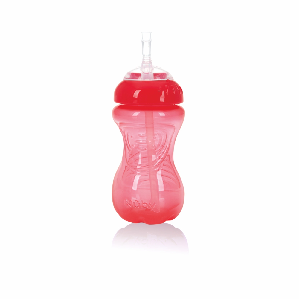 Nuby Easy Grip Soft Straw Cup | BPA Free | 12m+ | 300 ml - Assorted