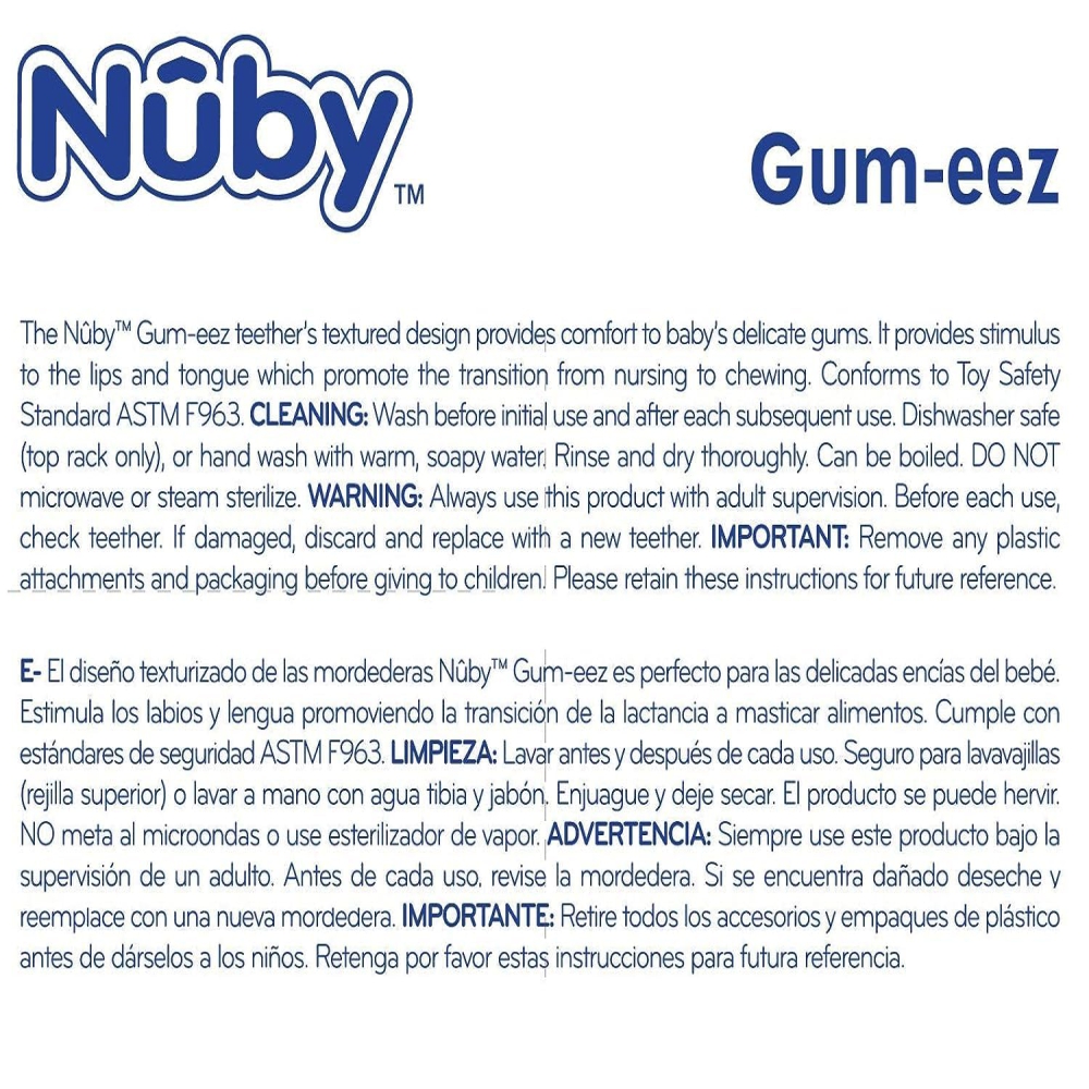 Nuby Gum Eez Soothing Pacifier With Cover| Extra Soft Silicone | 3m+ - Assorted - Image 6