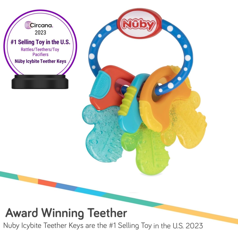 Nuby IcyBite Keys Teether | BPA Free | 3m+ - Image 4