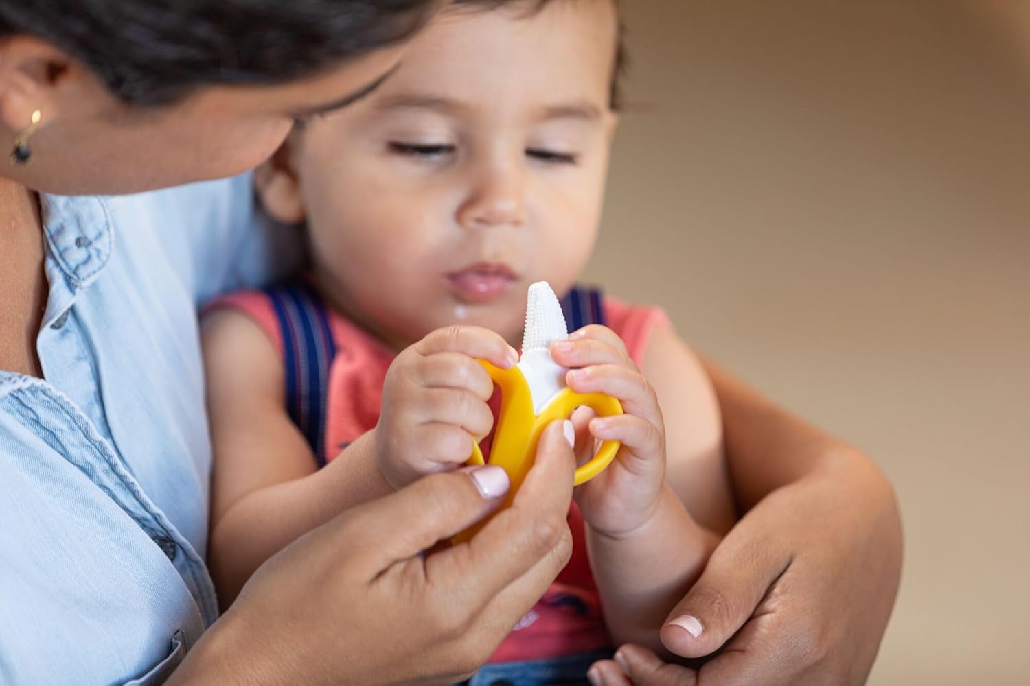 Nuby NanaNubs Banana Massaging Toothbrush | Soft Silicone | BPA Free | 3m+ - Image 6