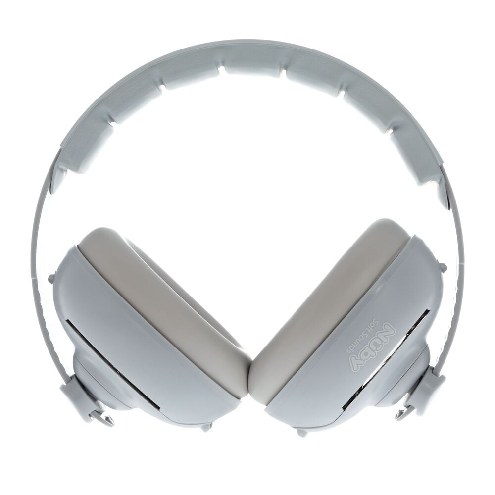 Nuby Soft Sounds 2-in-1 Noise Cancelling Ear Muffs - WHITE